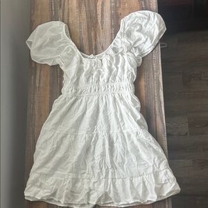 White Flowy dress